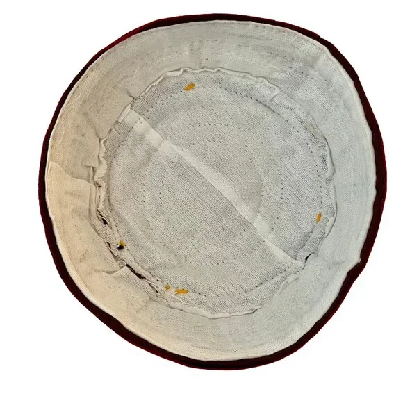 NEW Men's Traditional Gold White Black Red Silk Embroidered Skullcap Hat - Picture 2 of 2